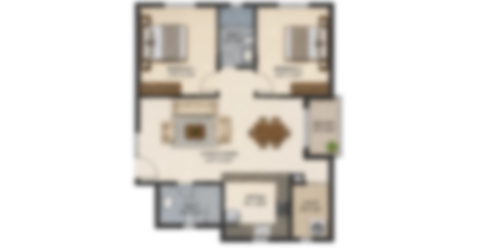Parkglen Kalyan West 2 BHK Villa Layout Plan